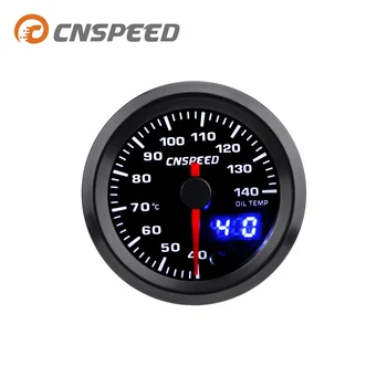 

2" 52mm 7 Colors LED Oil Temp Gauge 40-140 Celsius Oil Temperature Analog/Digital Dual Display Car Meter With Sensor YC101432