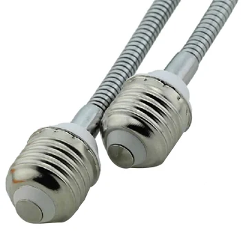 

New High Quality Lengthened Extend Adjustable E27 to E27 Flexible Gooseneck Extension Bulb Socket Adapter E27 Converters HR