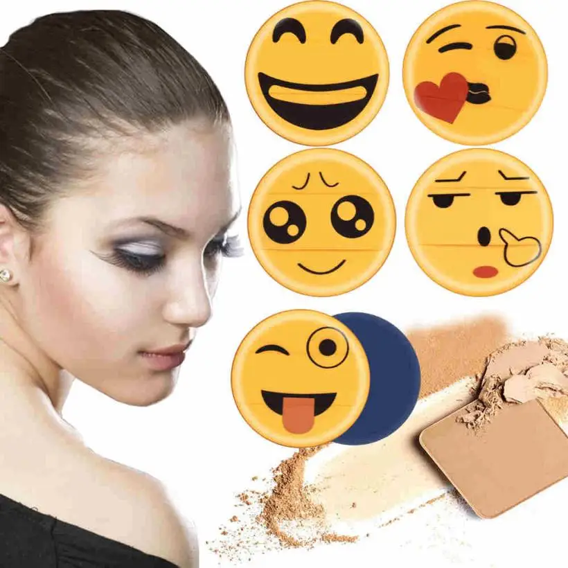 

Fashion Cute Emoji Sponge Foundation Makeup Brush Powder Puff 0625