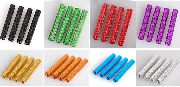 Free Shipping 20pcs M3 10 M3 35 Textured Netted aluminum alloy spacers Column Tubes for FPV