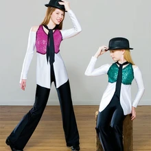 Купальник Justaucorps новые балетки Джаз Хип-Хоп Одежда для танцев, костюм Костюмы торговля оригинальная исполнитель костюмы