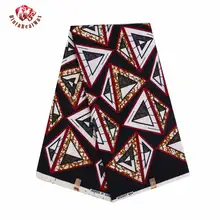 Новое поступление Анкара полиэстер воск высокого качества 6 ярдов африканская ткань для вечерние платья FP6064