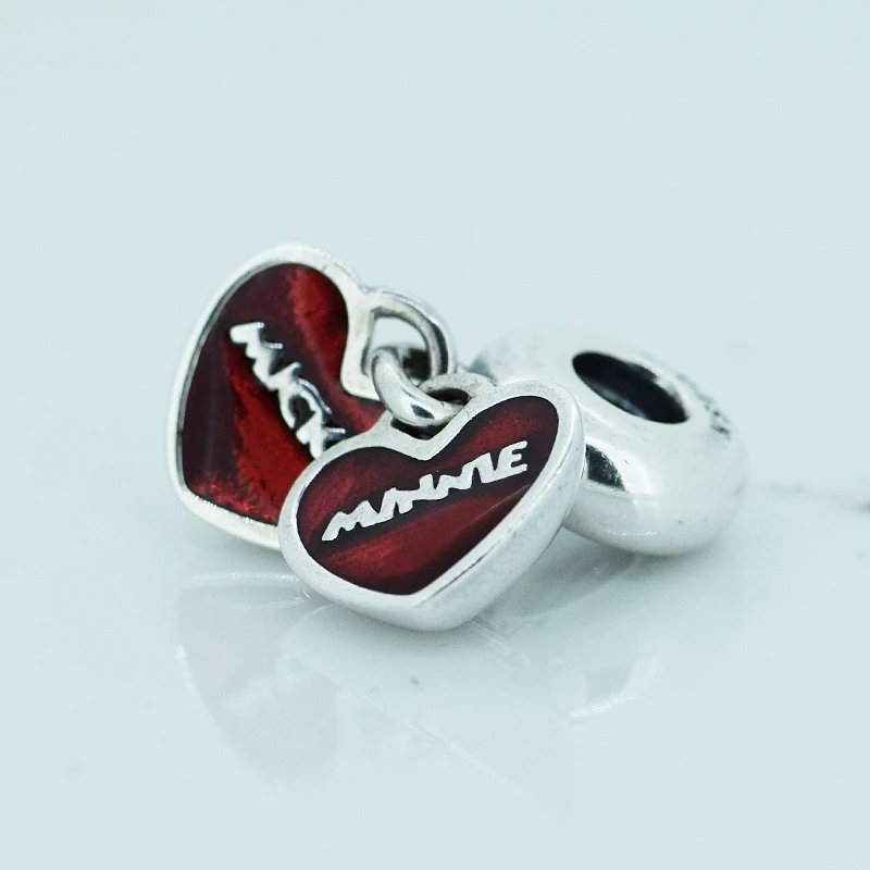 

DIY Beads for Jewelry Making Sterling-Silver-Jewelry Mickey & Minnie Bead Charms Silver 925 Berloque Perles Women