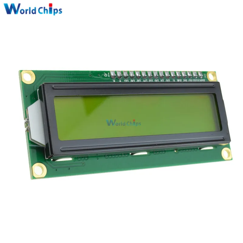 ЖК экран LCD1602 1602 HD44780 дисплей с изображением персонажей желтый черный свет TFT 16X2