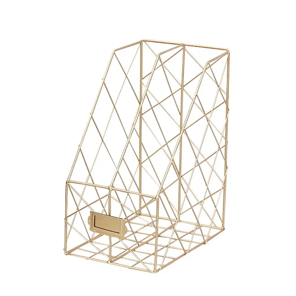 مزدوجة شبكات الحديد تخزين الرف الرف سطح المكتب كتاب مجلة التخزين المنظم إدارة رف