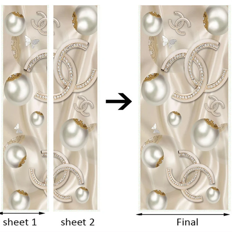3D стерео украшения бриллианты настенные двери Стикеры гостиной спальни роскошные украшения дома паста виниловые настенные фрески Papel де Parede