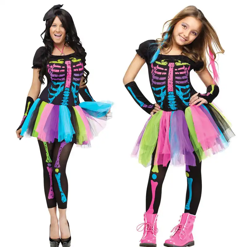 スケルトン骨フレームジャンプスーツボディスーツファンシーデッド