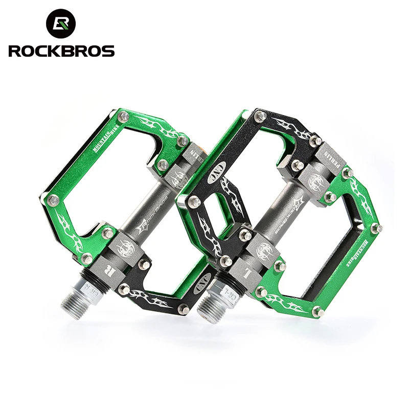 

ROCKBROS Cycling MTB Ultralight Bike Bicycle Pedals Mountain Road Bike Part Pedals Aluminum Alloy 3 Styles Bicycle Hollow Pedals