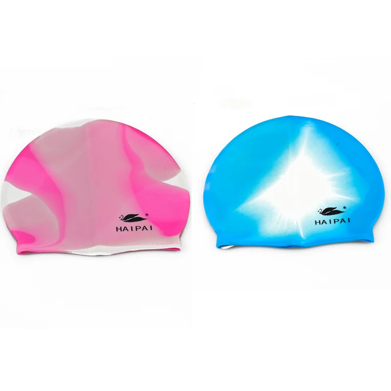 

Free Shipping Durable Adult Soft Silicone Swim Cap Anti-slip Waterproof Elastic Multi Color Swimming Hat