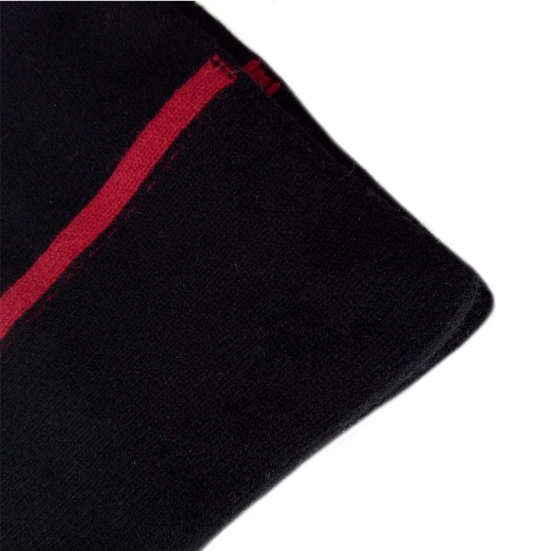 Чистый козел кашемир 2 слоя трикотажа Новые Модные узкие длинные полосатые шарфы унисекс для 25x166 см