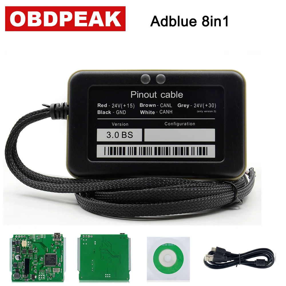 

New Adblue 8 in 1 Adblue Emulation 8in1 With NOx Sensor Adblue Emulator 8 in 1 Support Euro 4&5&6 Adblue 8in1 For 8 Type Trucks