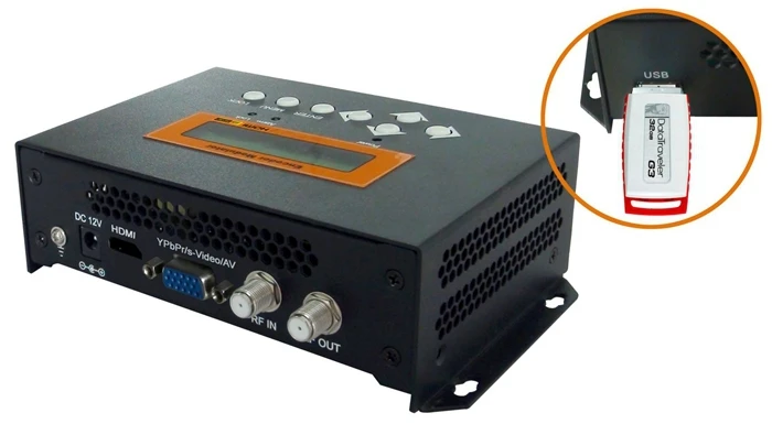 NDS3556 HD video to Digital RF encoder modulator with USB recoder
