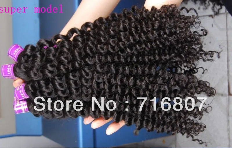 Coil Curl 3pcs Curly 100 Human Hair Weave Virgin Brazilian Hair