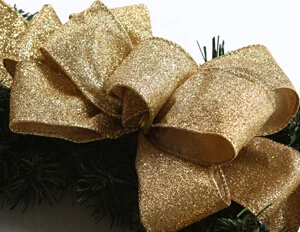 30 см диаметр золотой и красный Рождественский декоративный цветок венок Рождественская гирлянда подарок для дома сад и отель