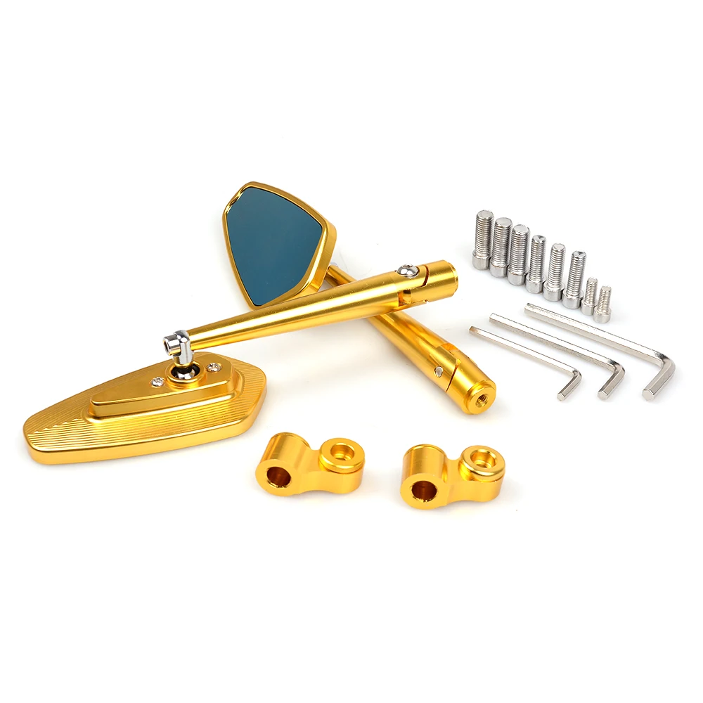 Universal 8mm 10mm Aluminum CNC Motorcycle Rearview Side Miror For Triumph TIGER 1050 TIGER 800 tiger 1200 explorer Trophy /se