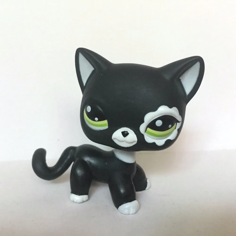 Маленькая коллекция домашних животных фигурка для детей черная короткая кошка