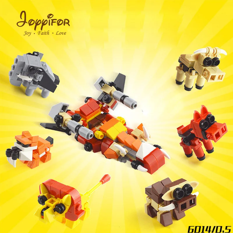 

Joyyifor 6IN1 Robot Transform Battleship Aircraft Minifigure Building Blocks Eggs Model for Kids Toys Compatible with LegoINGlys