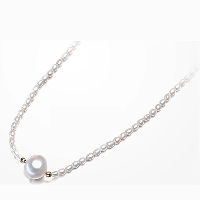 Moda 4mm Facetado Piedra Preciosa Y Blanco Perla Barroca Collar 18 pulgadas AAA