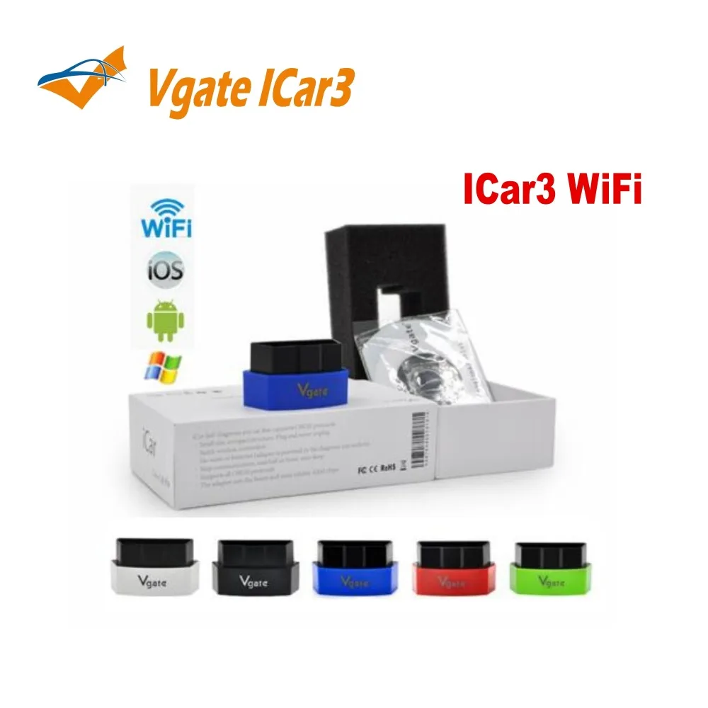 2018Wow CDP WIFI Vgate iCar3 ELM327 Wifi автоматический сканер iCar 3 mini elm 327 интерфейс для android OBDII