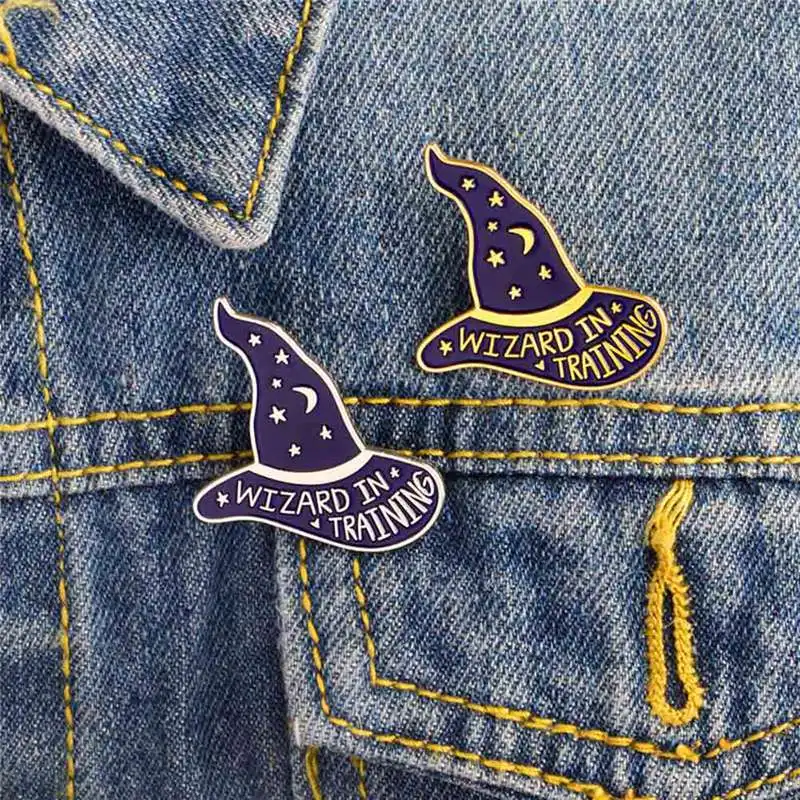 

wizard in training ,you wish dandelion, bat,dragonfly,skeleton,bee Enamel pins Brooches Pins collection Punk jewelry