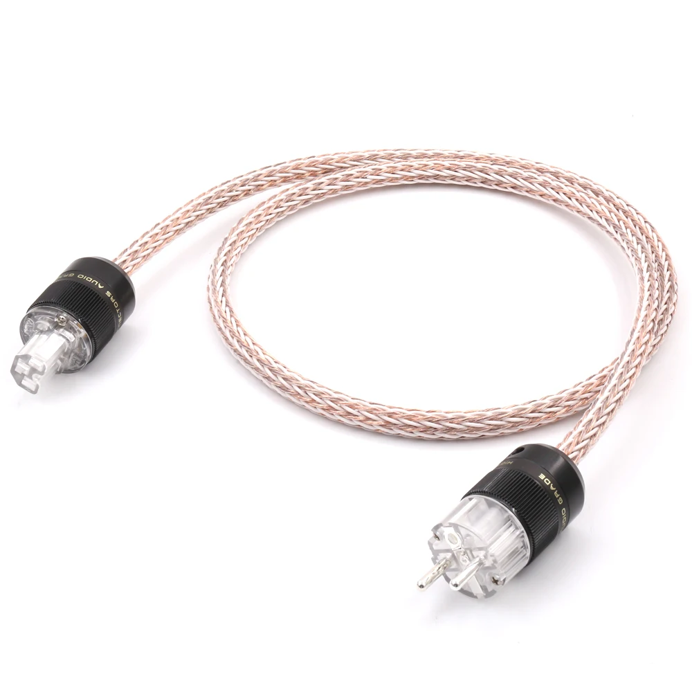 High Quality 6N OCC 12TC Audiophile European AC Power Cord With Silver Plated Schuko EUR Power Connecotor HIFI Power Cable
High Quality 6N OCC 12TC Audiophile European AC Power Cord With Silver Plated Schuko EUR Power Connecotor HIFI Power Cable