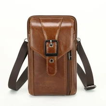 Meigardass, дизайнерская новинка, стильная Вертикальная модная мужская сумка из натуральной кожи для мобильного телефона, пояс, поясная сумка#287