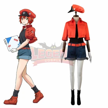 

Anime Cells at Work!Red blood cell AE3803 Cosplay Costume Erythrocytes cosplay adult outfit custom made with hat