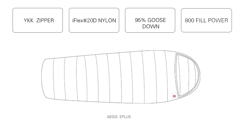 Ветер Жесткий EPLUS 1000 Открытый Кемпинг конверт вниз aegimax три сезона Splicable ленивый мешок 800FP белый гусиный пух спальный мешок