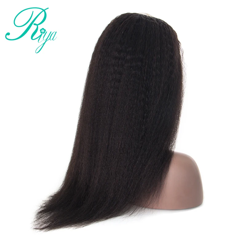 150% невидимые бразильские кудрявые прямые u-части человеческие волосы парики для черных женщин индийский яки парик Remy средняя часть 2*4 парик Riya