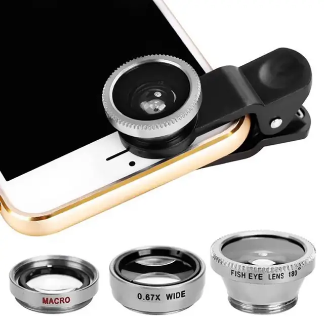 Best Offers 3 in 1 Cell Phone Lens 180 Degree Fisheye 0.67X Wide-Angle Len Mobile Phone External Lens Macro DSLR Effect For Smartphone Best Offers 3 in 1 Cell Phone Lens 180 Degree Fisheye 0.67X Wide-Angle Len Mobile Phone External Lens Macro DSLR Effect For Smartphone