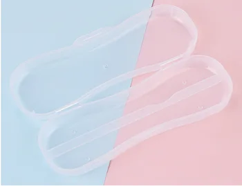 

DHL 500pcs Portable Tableware Box Storage Organizer Case Plastic Spoon Fork Travel Transparent Utensils