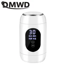 DMWD Stainless Steel Electric Kettle Hot Water Heating Boiler Pot Travel Noodle Soup Stew Cooker Teapot Milk Heater Rice Steamer