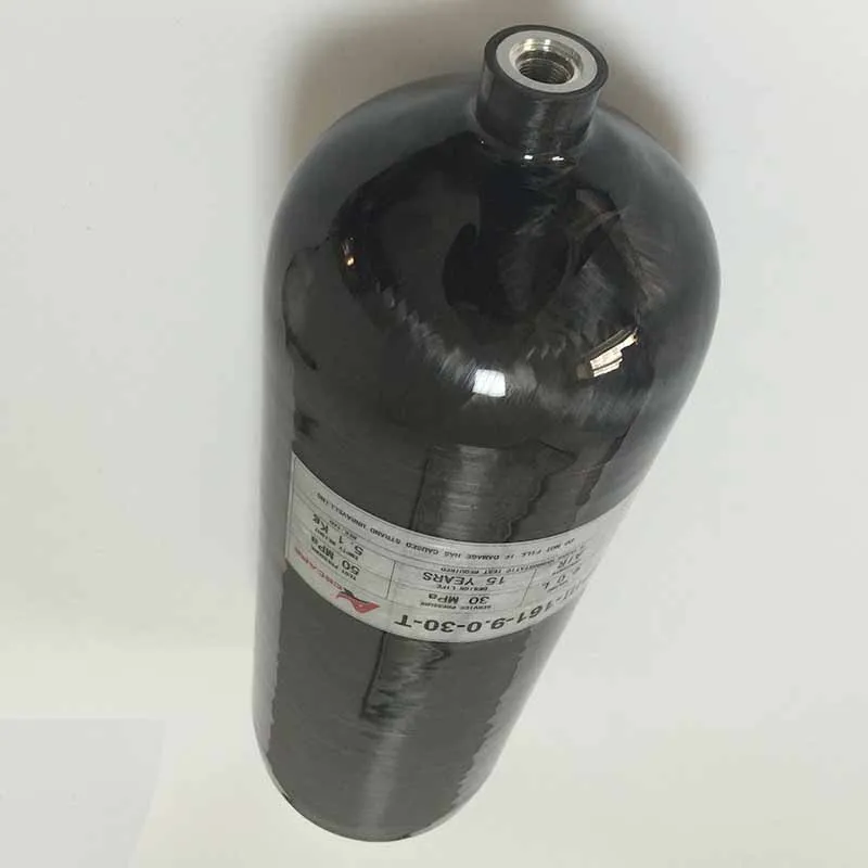New Model 9L 300bar Carbon Fiber Air Tank for Airsoft Game / SCUBA Gas
