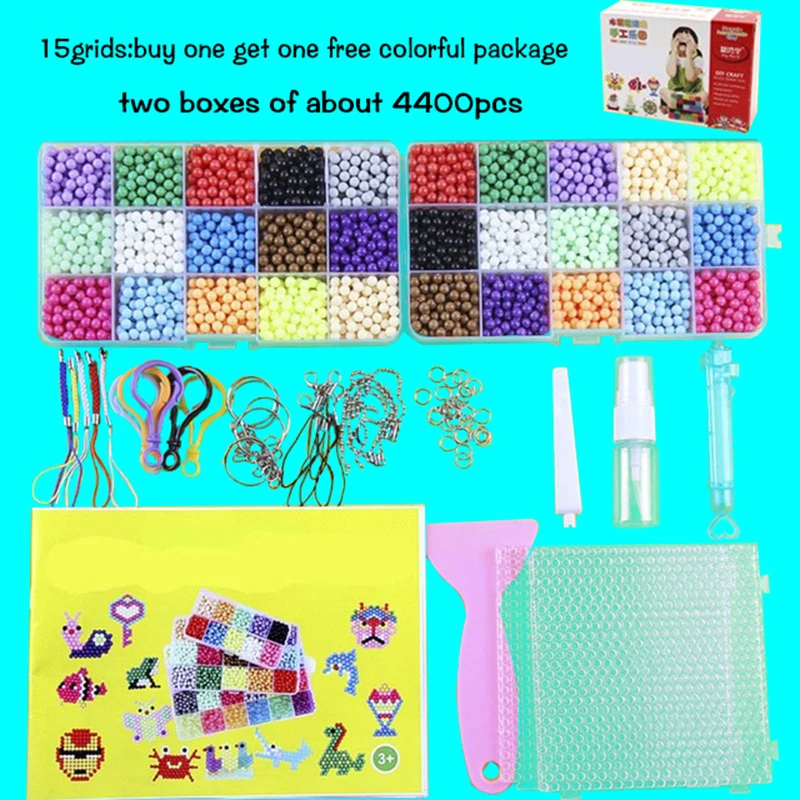 puzzle multicolore pour perles magiques en spray kit de recharge jouets pour jeu éducatif en perles juguetes