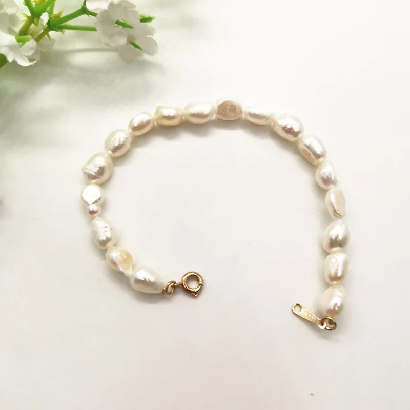 JCYMONG роскошное женское ожерелье с искусственным жемчугом золотого и серебряного цвета, металлические браслеты в виде ракушки, модные свадебные ювелирные изделия в стиле бохо - Окраска металла: All Pearl Bracelet