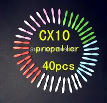 Livraison Gratuite cheerson cx-10 cx10 X4 H111 lame pièces de rechange hélice pales cx 10 RC quadcopter hélicoptère 10 ensembles = 40 pcs