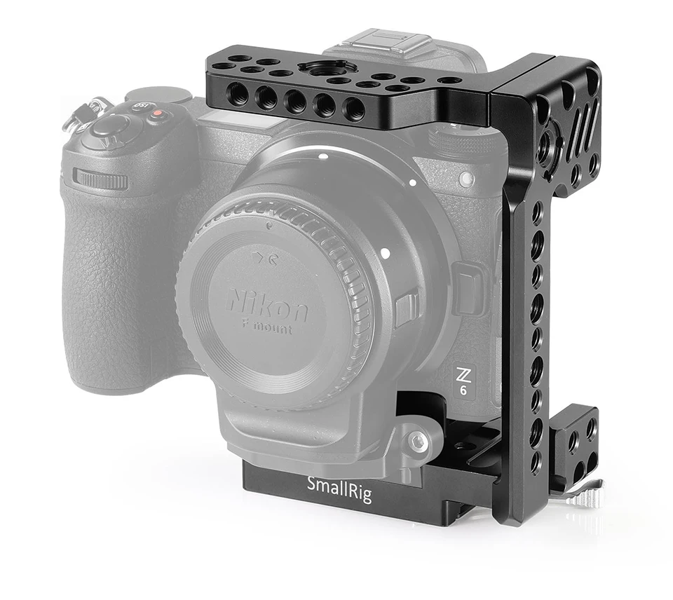 Клетка для камеры SmallRig Z7, БЫСТРОРАЗЪЕМНАЯ полуклетка для камеры Nikon Z6 и камеры Nikon Z7 с быстроразъемной пластиной Manfrotto 2262