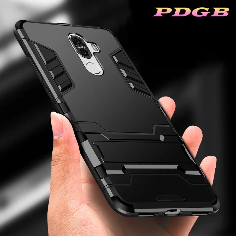 

PDGB Armor TPU Hard PC Shell Stand Cover For Xiaomi Mi 8 9 SE 8 lite F1 Mi Mix 2s 3 Max 2 3 Redmi 7 Note 5 Global 6 7 Pro Case
