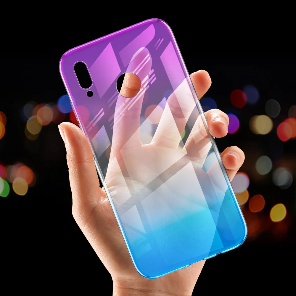 

KISSCASE Ultra Slim Gradient Colorful Phone Case For Xiaomi Redmi 4X Note 5A 5 Plus Mi8 Se Note 5 5A Soft TPU Cover Fundas
