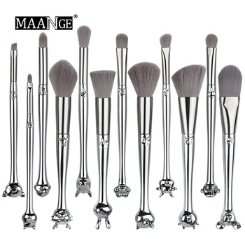 

MAANGE 6/12Pcs Chinese Zodiac Makeup Brushes Set Foundation Powder Blending Eyeshadow Cute Make Up Brush Cosmetics Tool With Box