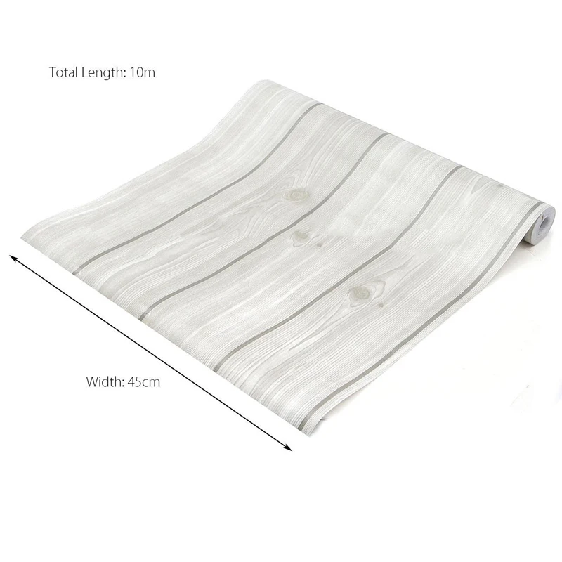 JX-LCLYL 10m New Wood Grain Peel&Stick Contact Paper Self Adhesive Furniture Film Decor