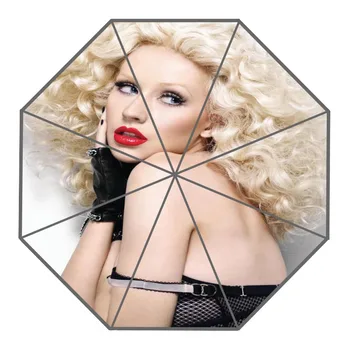 

New Arrive Custom christina aguilera Umbrellas Creative Design High Quality Foldable Rain Umbrella