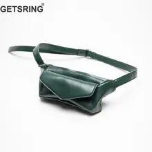 Женская сумка GETSRING, поясная сумка, пояс для денег, женские сумки для ожидания, поясная сумка для женщин, новинка, Pu черная модная винтажная поясная сумка