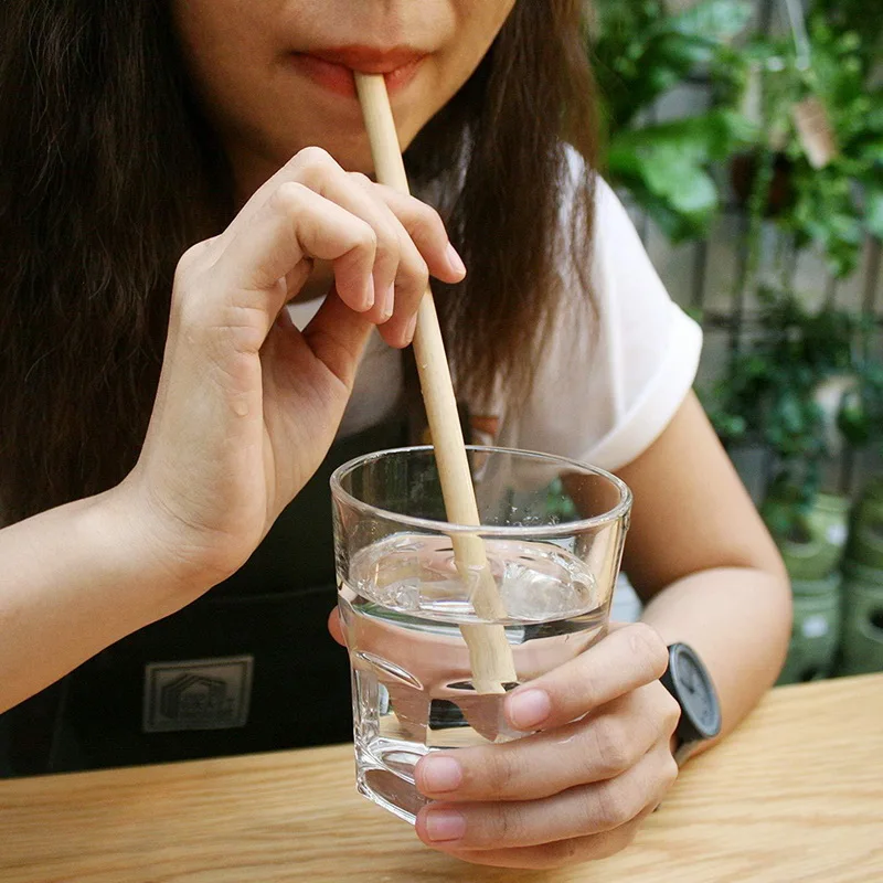 

1PCs 15/20/24cm Organic Bamboo Drinking Straw For Party Birthday Wedding Biodegradable Wood Straws Tableware Wholesale