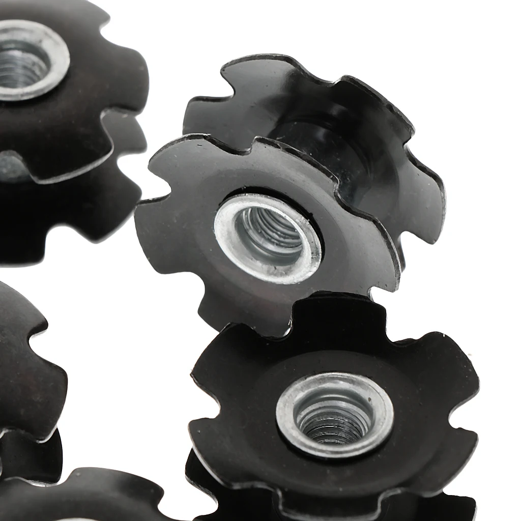 10 Pieces Headset Flanged Star Nut Washer for 1-1/8'' Mountain MTB Bike Bicycle
