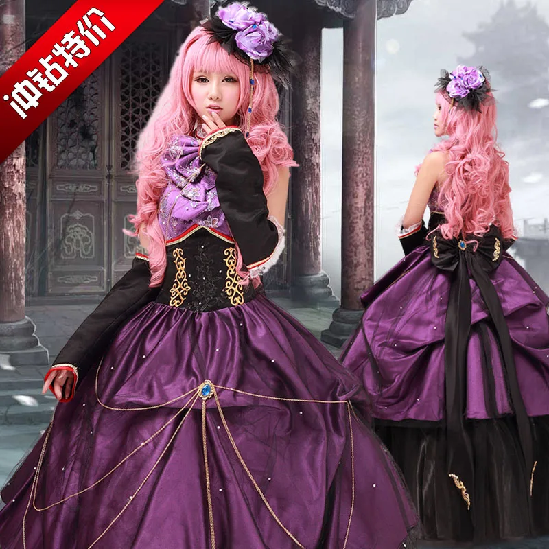 

Vocaloid Megurine Luka cosplay costume for women medieval gothic dress adult anime clothes for girls custom