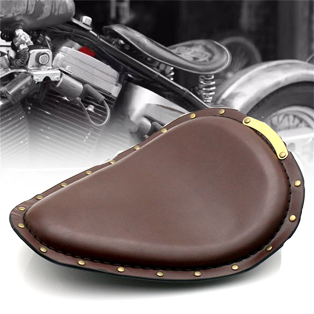 

Motorcycle Solo Saddle Seat Vintage For Harley Sportster 883 1200 XL Dyna Chopper Bobber for Honda