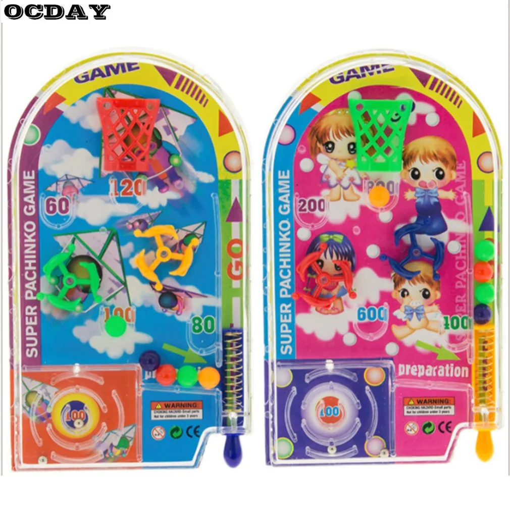 

Novelty Space Race Pinball Toy Party Games Pull Back Pinball Mini Machine Sudsball Set For Kids Gifts Funny Toy Random Color Hot