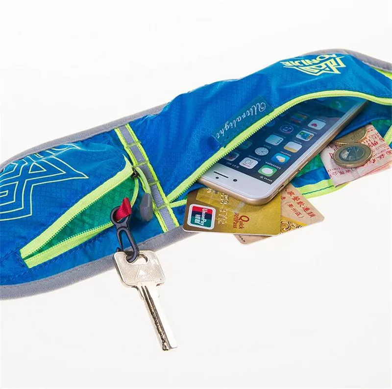 AONIJIE Movement Pockets Men Women Outdoor Sports Money Belt Sport Bag Waterproof Nylon Fanny Pack Marathon Running Bags 5Styles