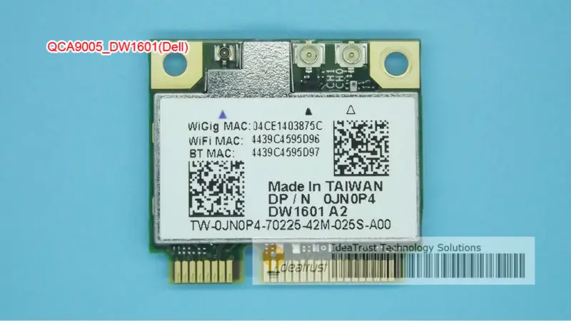 QCA9005 DW1601 WiGig 802.11ad AR9462 BT4.0 2,4 & 5G 6430u E5440 E5540 E6430 E7240 E7440 беспроводная карта Wi-Fi